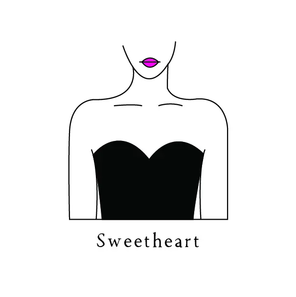 Sweetheart - یقه دلبری یا "سوییت هارت"